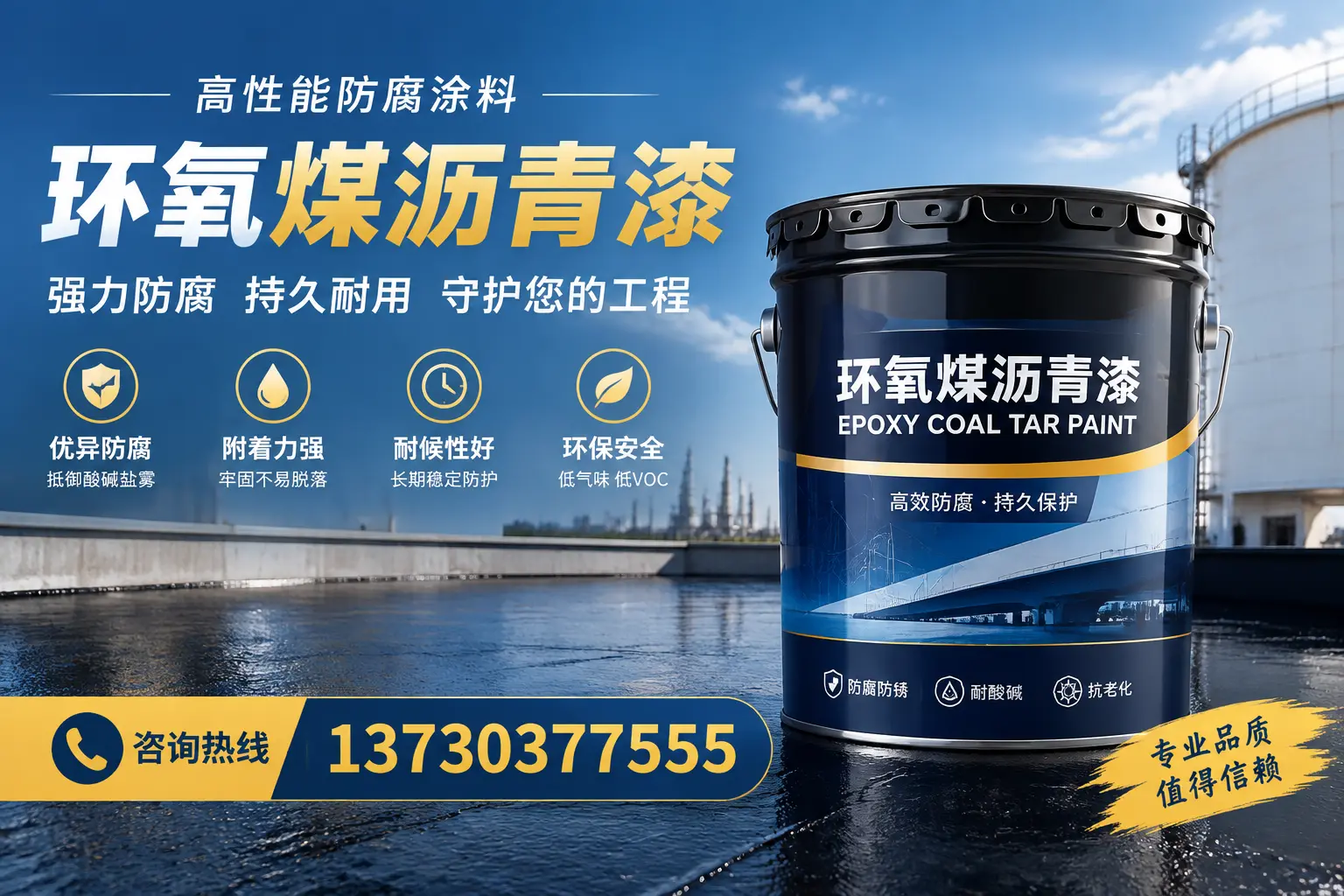 环氧煤沥青漆的耐久性分析，适合兴城的使用场景
